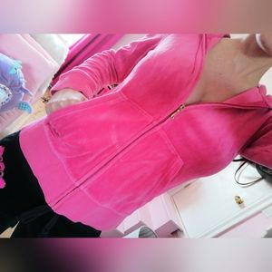 *** SOLD ***  Y2K Juicy Couture Sweater Velour Vest Pin Gold Size Medium